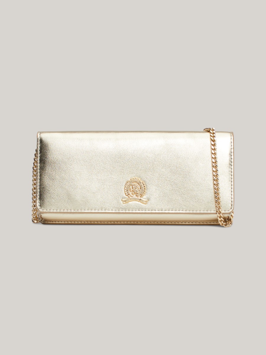 <p style="text-align: left;"><a href="/chain-strap-metallic-leather-clutch-gold-aw0aw171160hs">Metallic Leather Clutch</a></span>